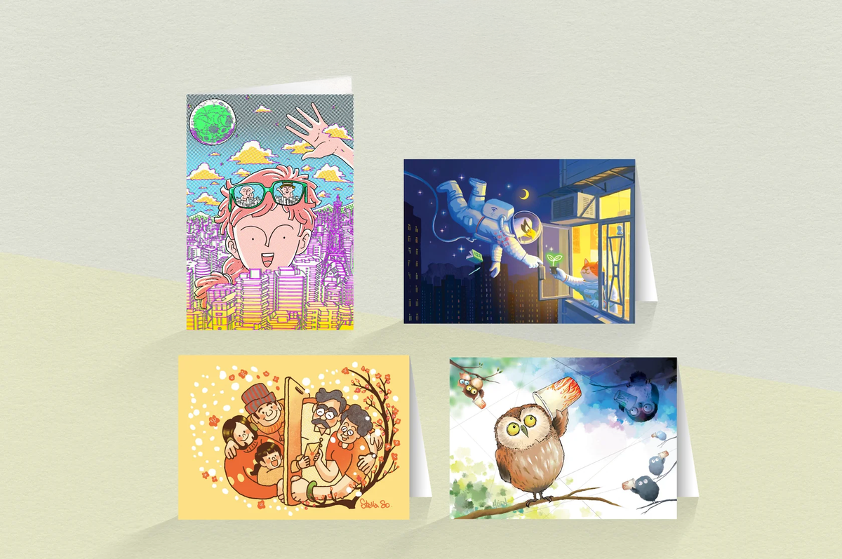 「你還好嗎？」心意卡（一套8張連信封） "Here for Each Other" Greeting Cards (Set of 8 pcs with envelopes)