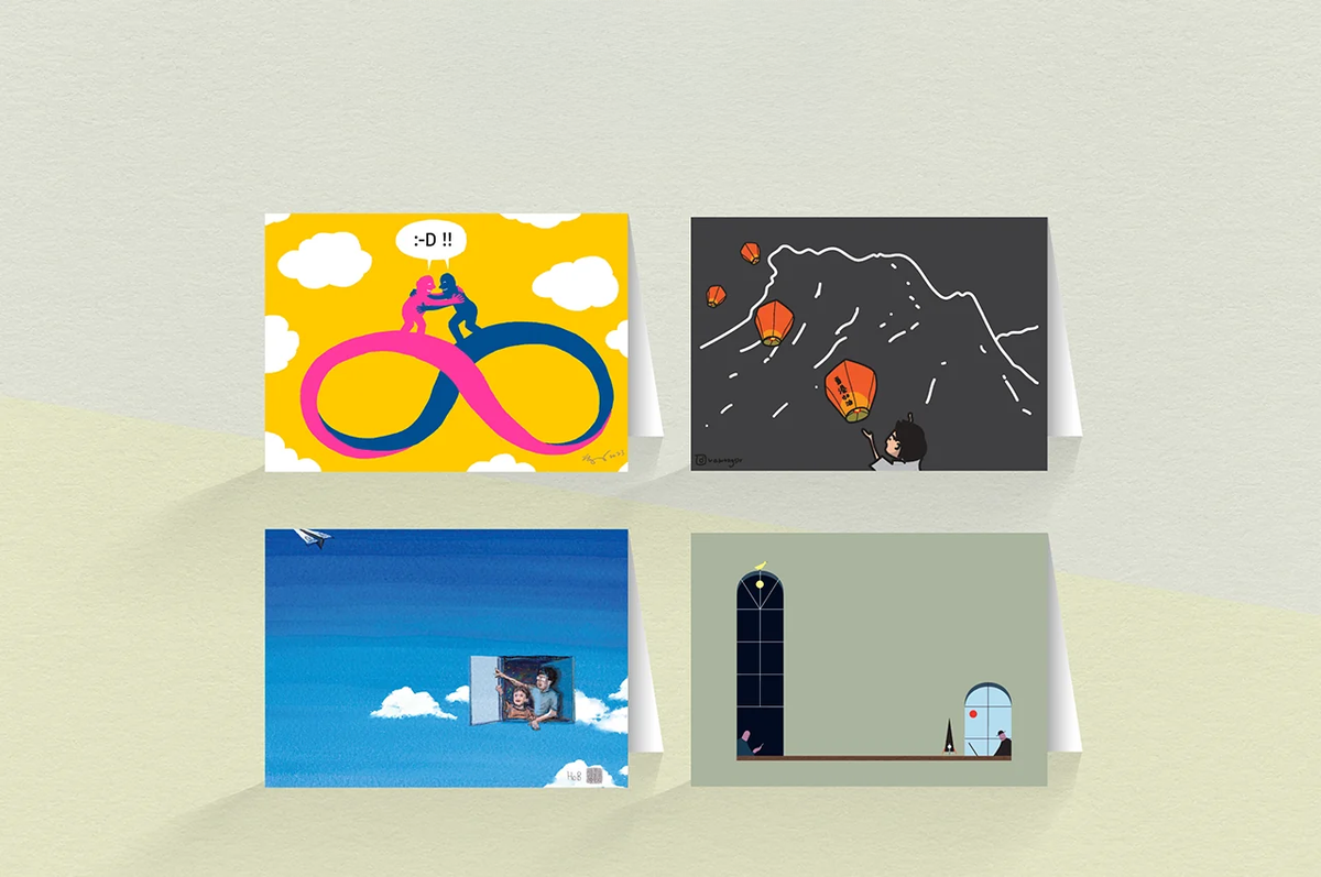 「你還好嗎？」心意卡（一套8張連信封） "Here for Each Other" Greeting Cards (Set of 8 pcs with envelopes)